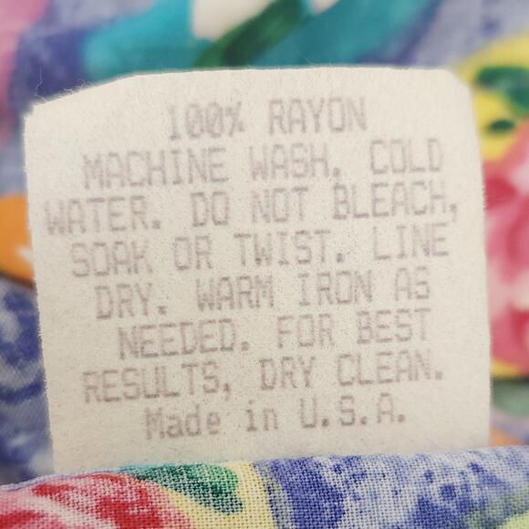 vintage JAMS WORLD tropical floral print button down classic Hawaiian shirt Sz L - Picture 7 of 8